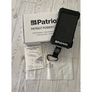 Genuine Patriot Power Cell USB Solar Charger 4Patriots Brand NEW IN BOX